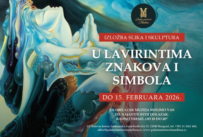 Izložba slika i skulptura  U LAVIRINTIMA ZNAKOVA I SIMBOLA